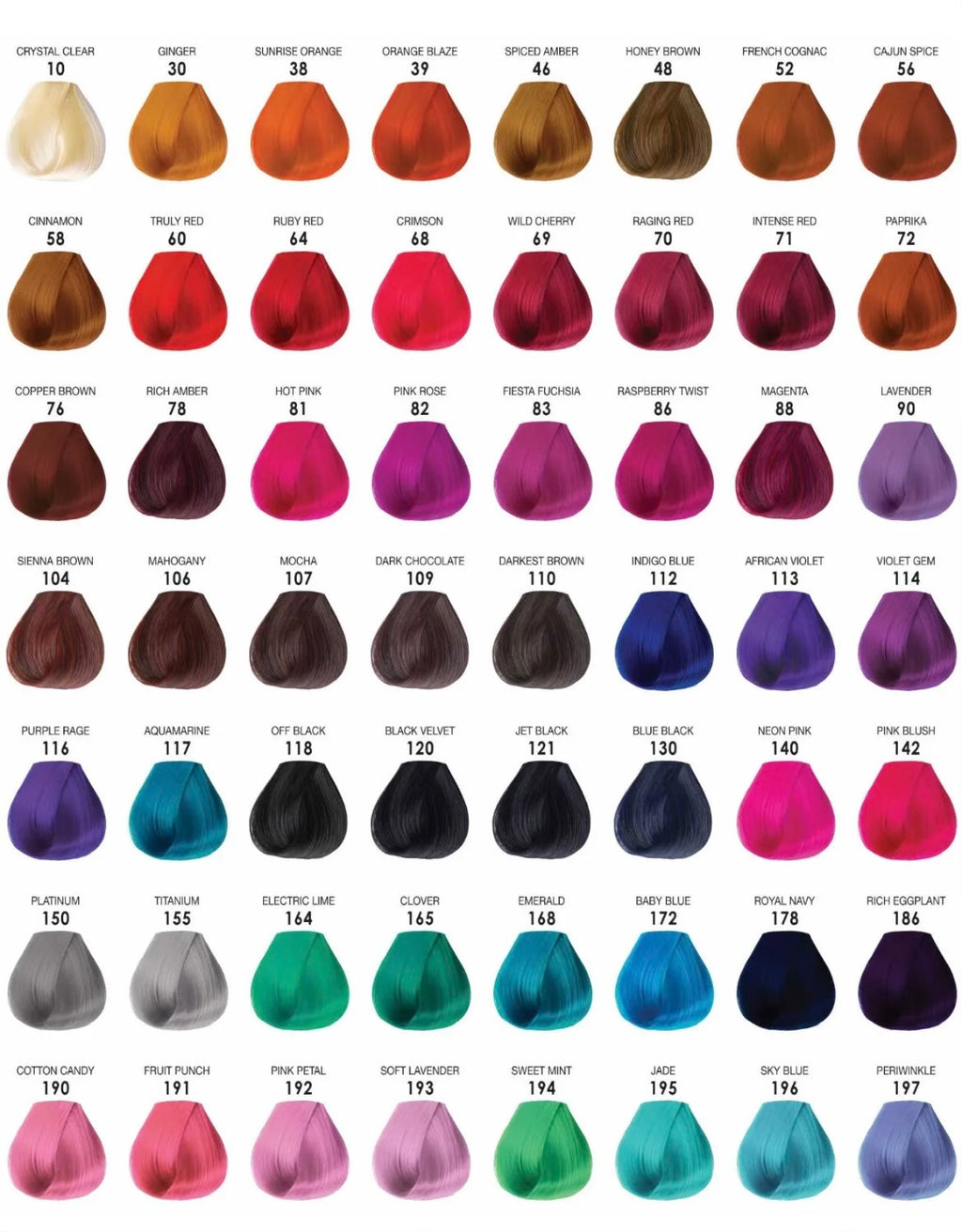 Adore Semi Permanent Hair Dye Collection