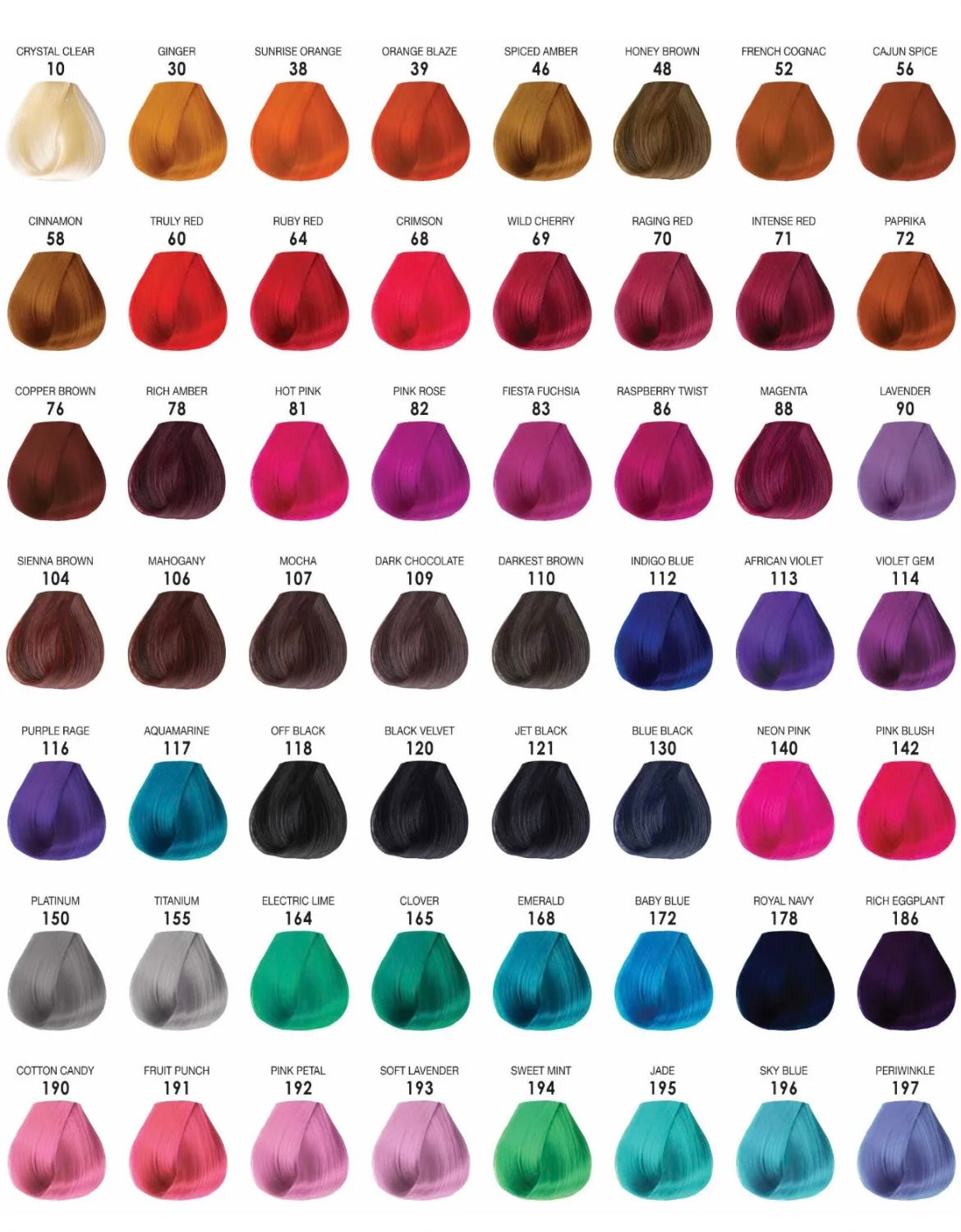 Adore Semi Permanent Hair Dye Collection